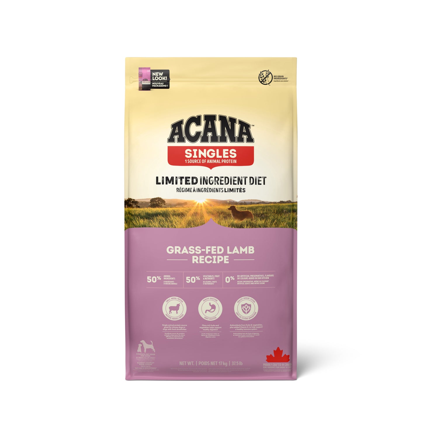 ACANA SINGLES GRASS-FED LAMB 17KG