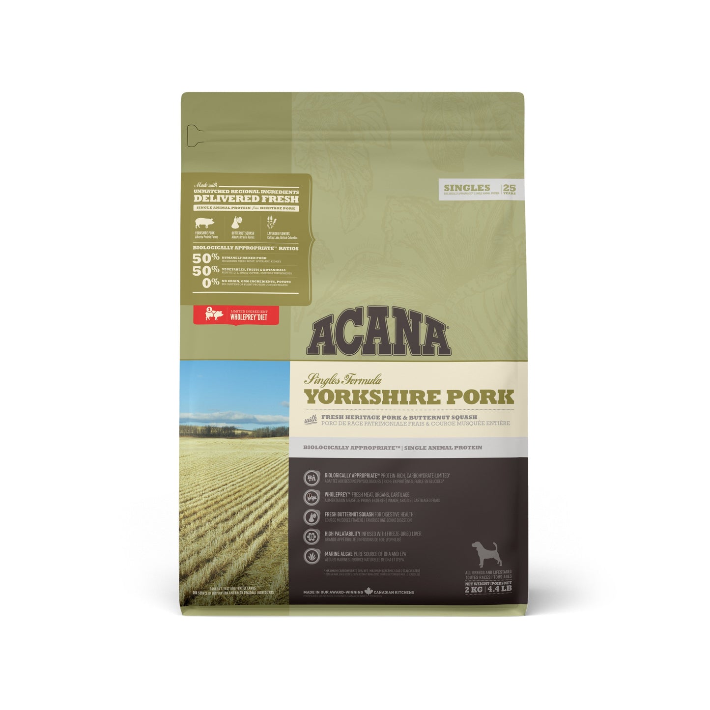 ACANA SINGLES YORKSHIRE PORK 2KG