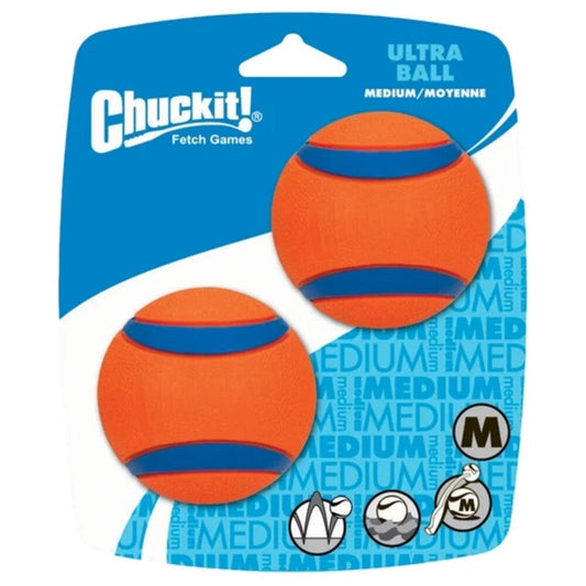 CHUCKIT ULTRA BALL M 6CM 2P 2ST