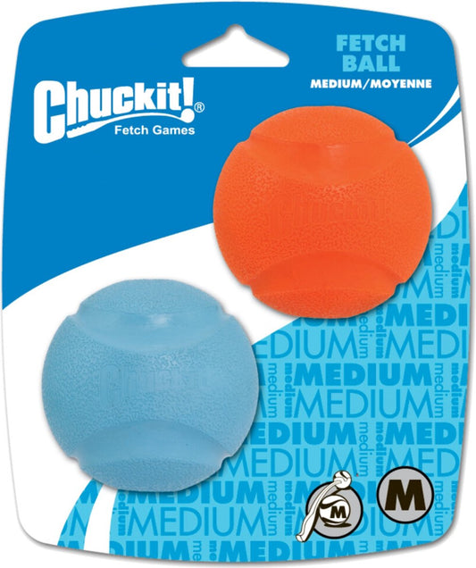 CHUCKIT FETCH BALL M 6CM 2P 2ST