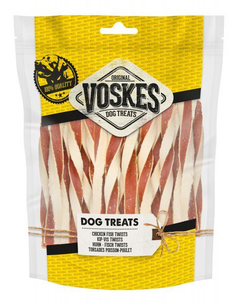 VOSKES TWISTS KIP&VIS 100GR
