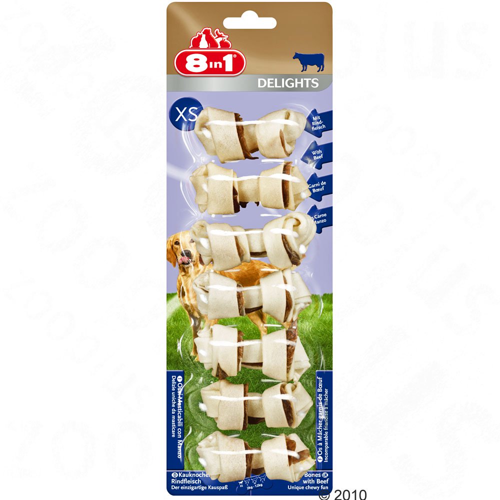 8IN1 DELIGHTS BEEF BONE XS 7ST