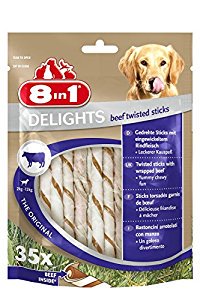 8IN1 DELIGHTS BEEF TWIST STICKS 35ST