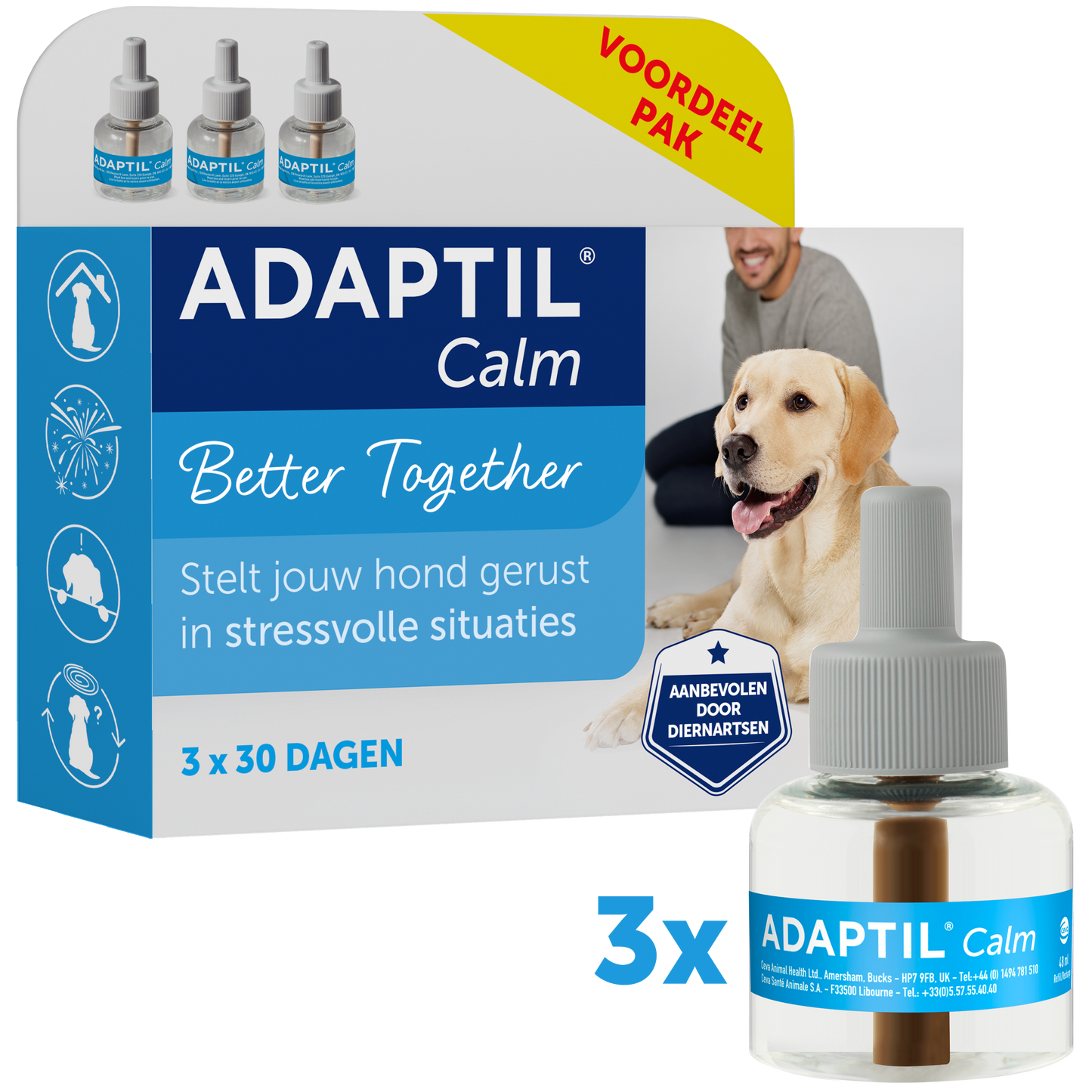 ADAPTIL CALM NAVULFLACONS 3PACK 48ML