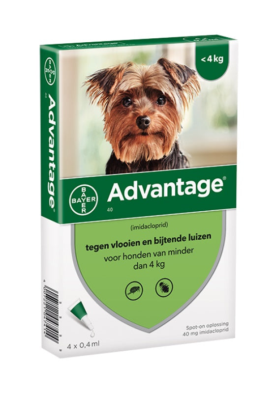 ADVANTAGE HOND 40 <4KG 4PIP