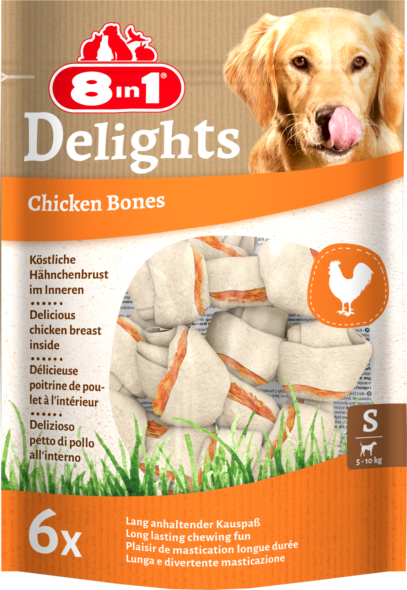 8IN1 DELIGHTS CHKN BONE S 6ST