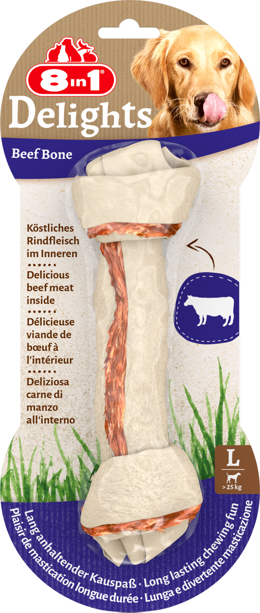 8IN1 DELIGHTS BEEF BONE L 1ST