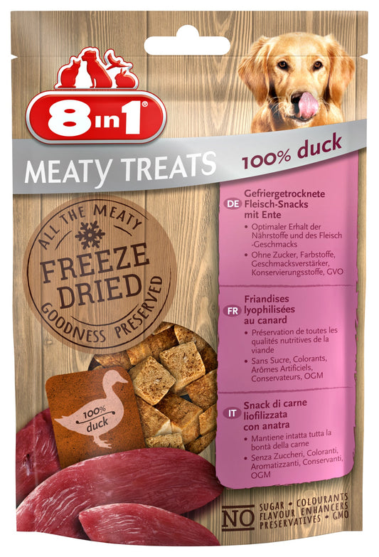 8IN1 MEATY TREATS DUCK 50GR