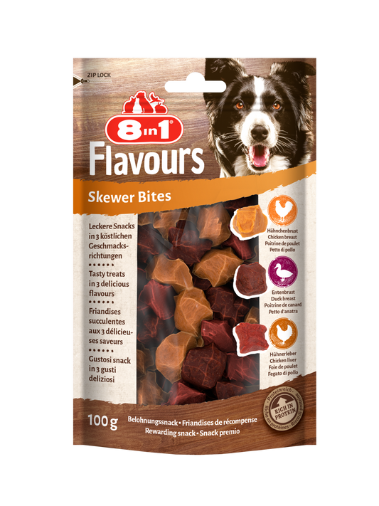 8IN1 FLAVOURS SKEWER BITES 100GR