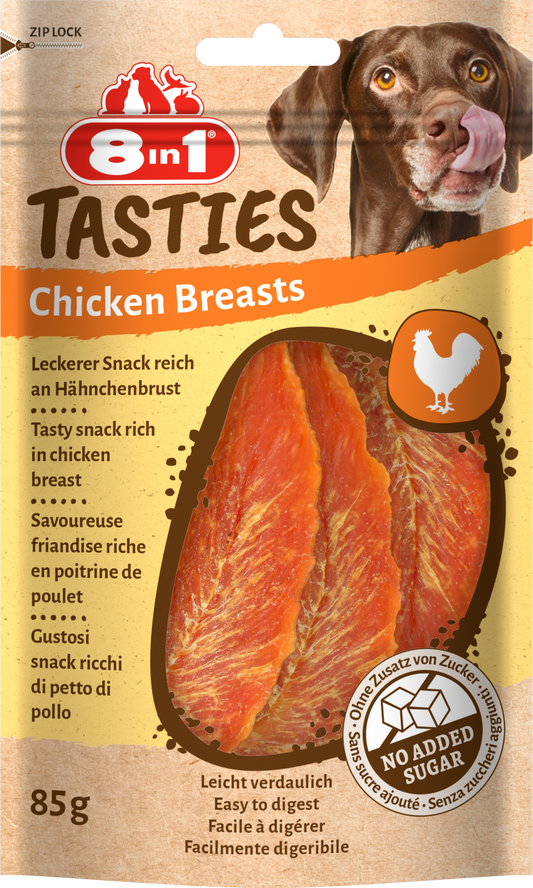 8IN1 TASTIES CHICKEN BREASTS 85GR