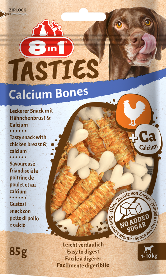 8IN1 TASTIES CALCIUM BONES 85GR