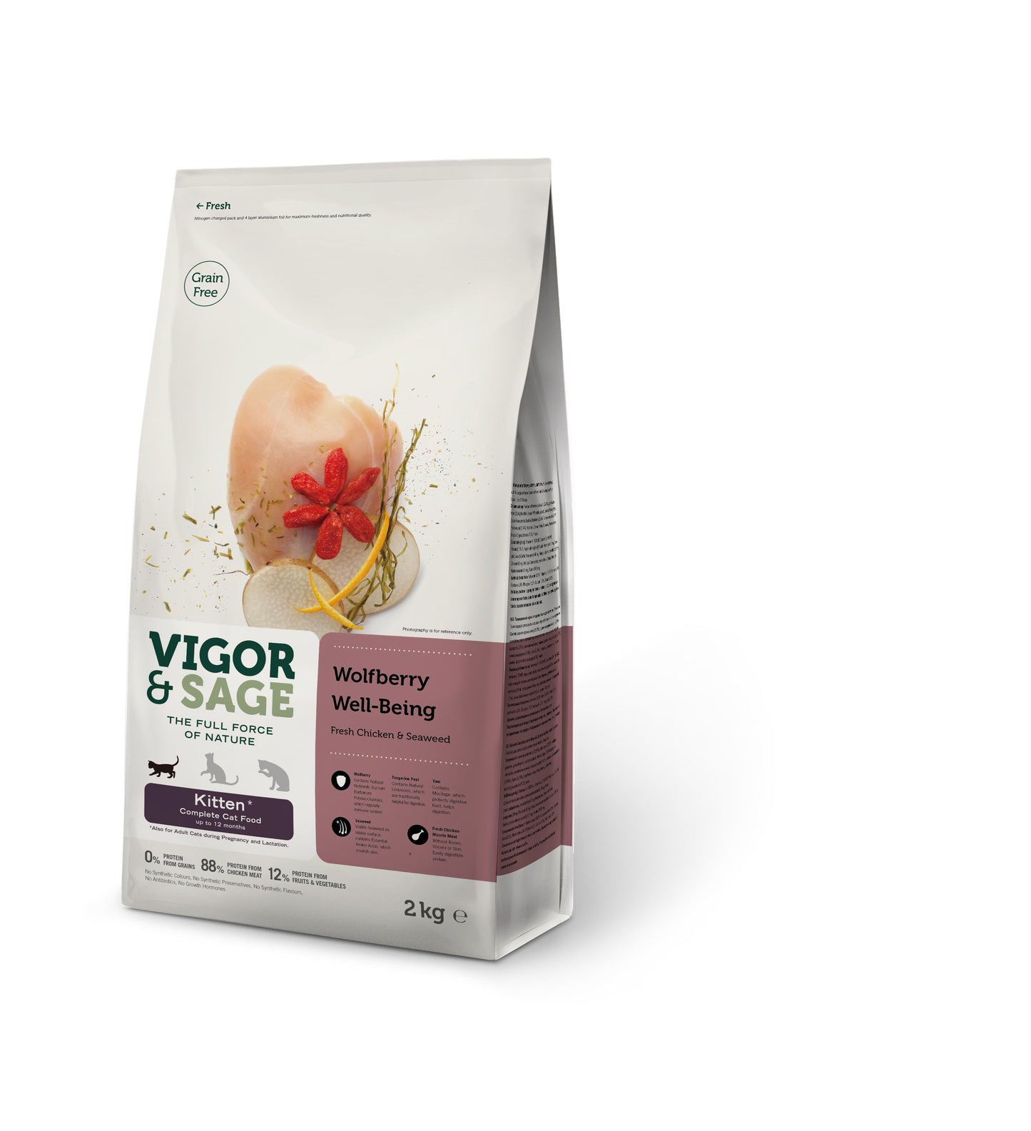 V&S KITTEN WELLBEING WOLFBERRY 2KG