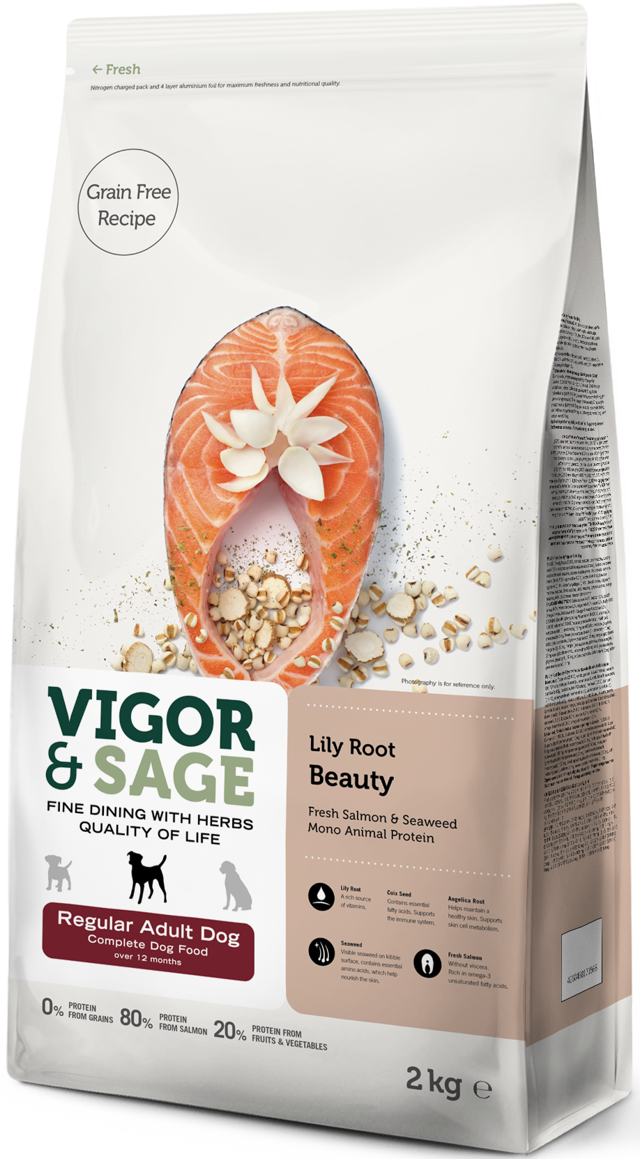 V&S DOG ADULT REG BEAUTY LILY RT 2KG