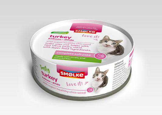 SMOLKE KAT SOFT PATÉ TURKEY 80GR