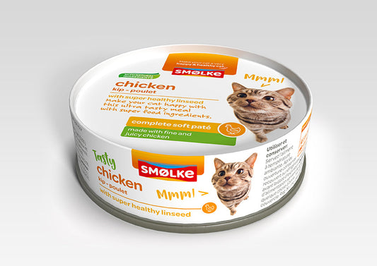 SMOLKE KAT SOFT PATÉ CHICKEN 80GR