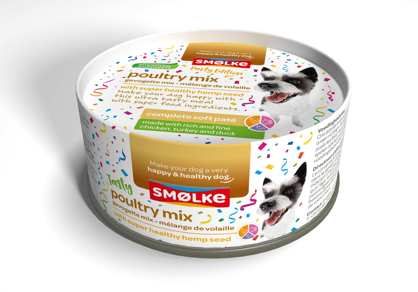 SMOLKE HOND SOFT PATÉ PARTY ED 125GR