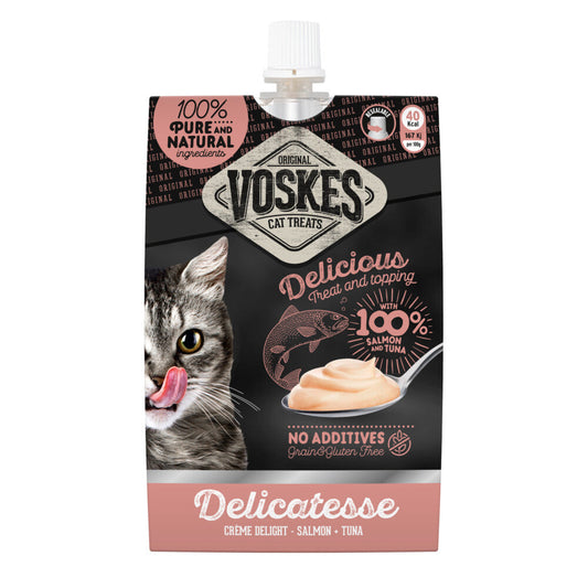 VOSKES CREAM ZALM&TONIJN 90GR