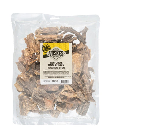 VOSKES RUNDERPENS STUKJES 4-8CM 750GR