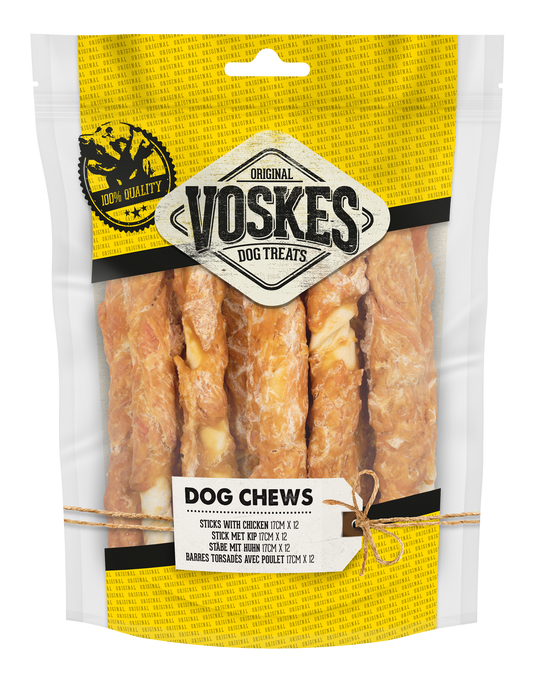 VOSKES STICK KIP 17CM 12ST