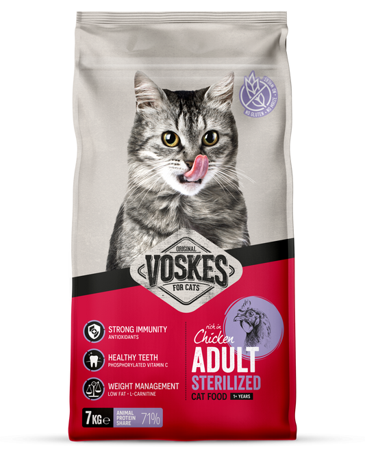 VOSKES BROK ADULT STERILIZED KIP 7KG