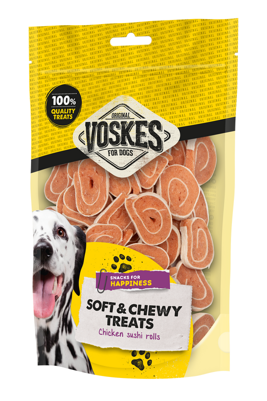 VOSKES KIP SUSHI ROLLS 400GR