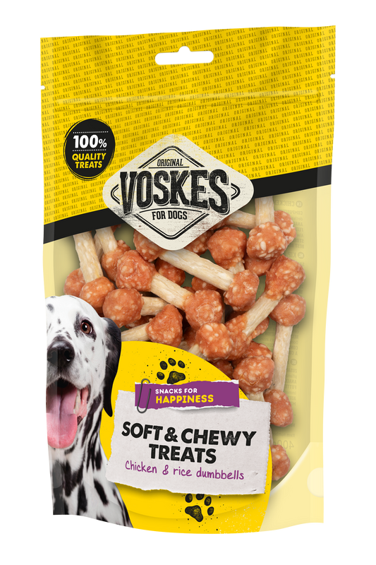 VOSKES KIP&RIJST HALTERS 400GR