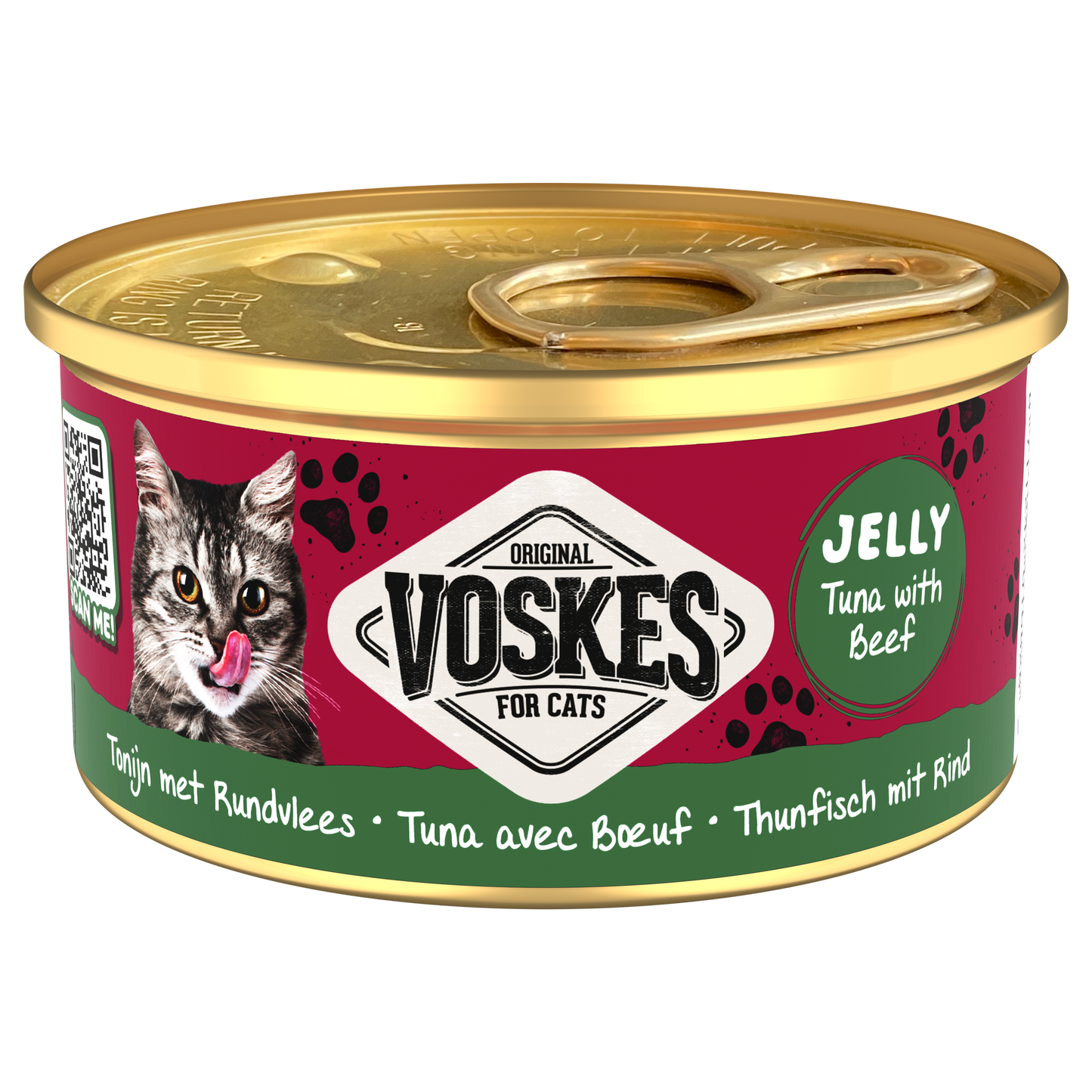 VOSKES GELEI TONIJN&RUNDVLEES 85GR