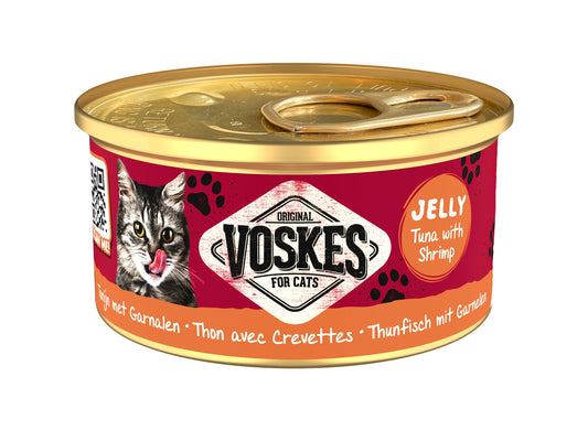 VOSKES GELEI TONIJN&GARNALEN 85GR