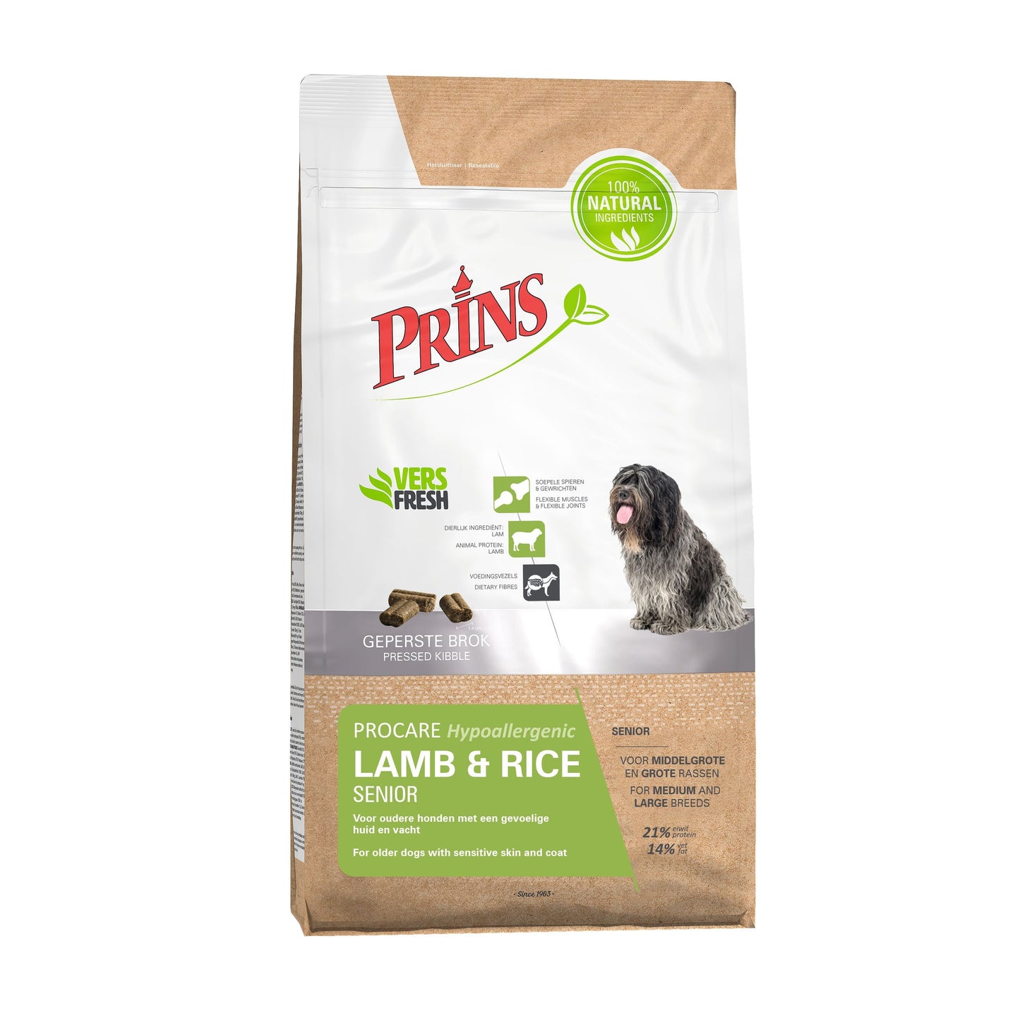 PRINS PC LAMB&RICE SENIOR HYPO 15KG