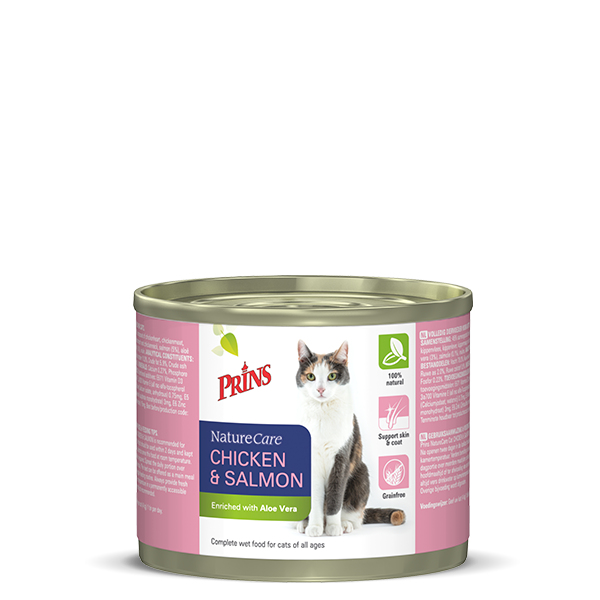 PRINS NC KAT CHICKEN&SALMON 200GR
