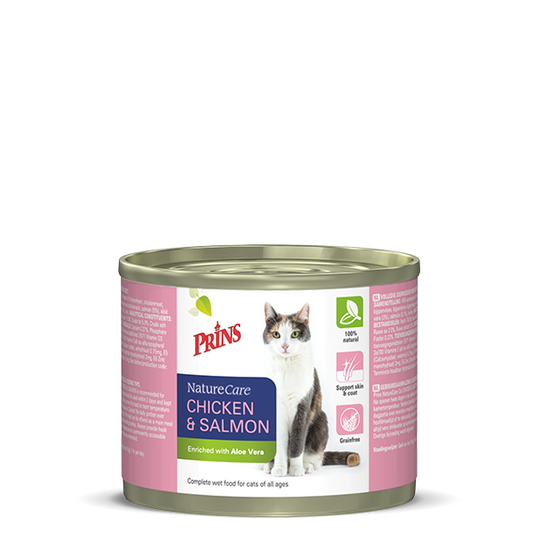 PRINS NC KAT CHICKEN&SALMON 200GR