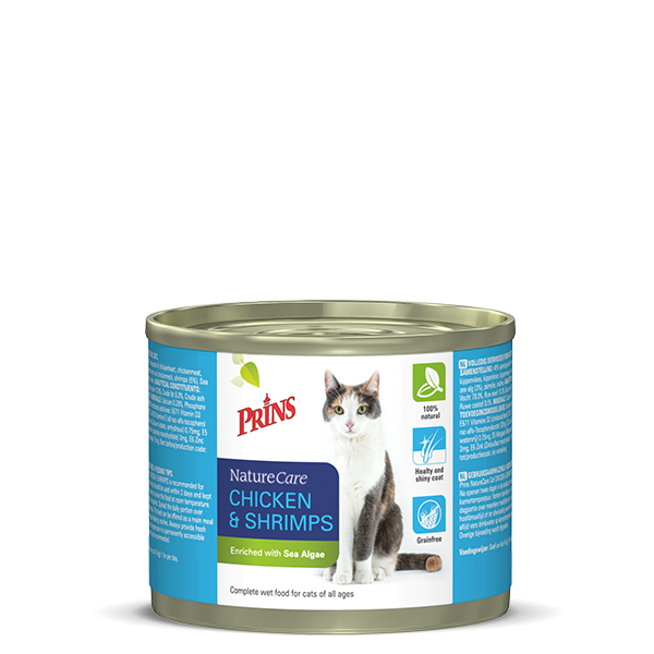 PRINS NC KAT CHICKEN&SHRIMPS 200GR