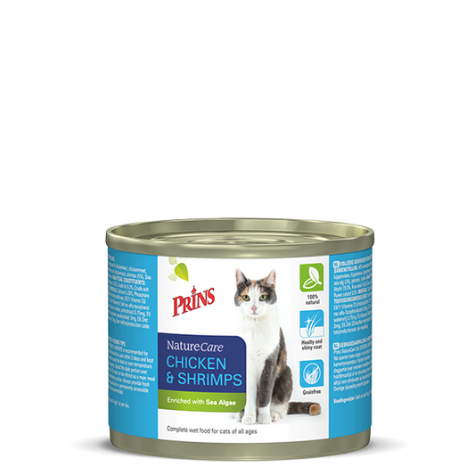 PRINS NC KAT CHICKEN&SHRIMPS 200GR