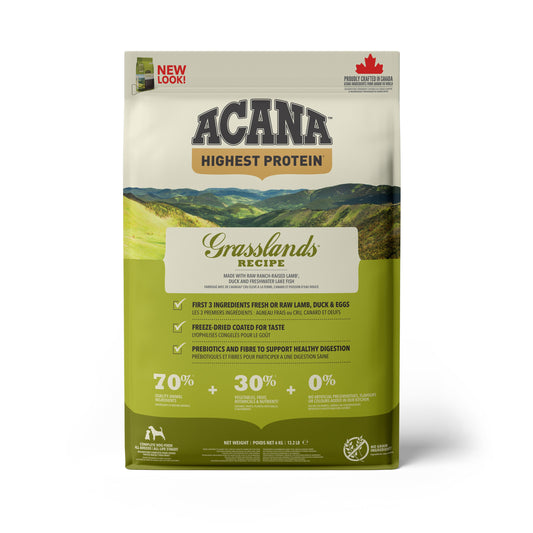 ACANA HIGH PROT GRASSLANDS DOG 6KG