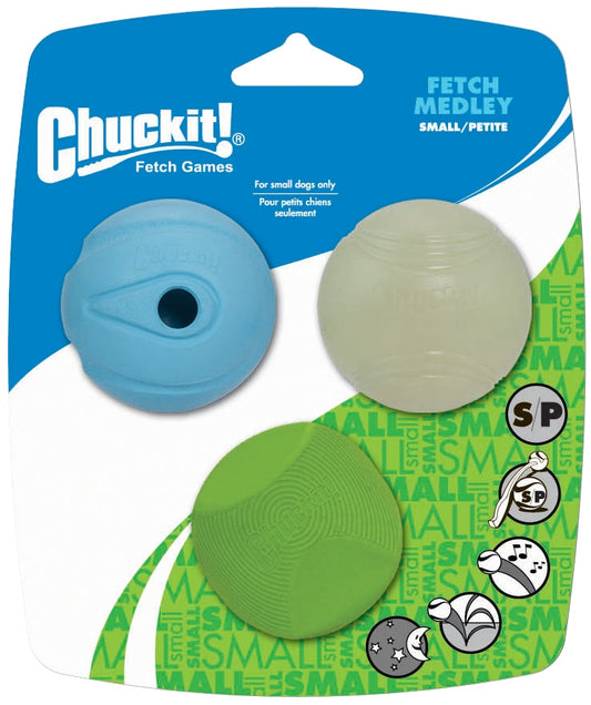 CHUCKIT FETCH MEDLEY S 5CM 3P 3ST
