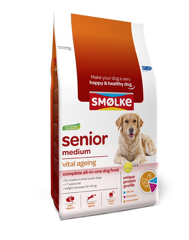 SMOLKE HOND SENIOR MEDIUM 3KG