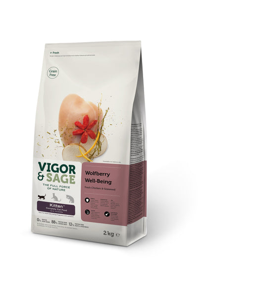V&S KITTEN WELLBEING WOLFBERRY 2KG