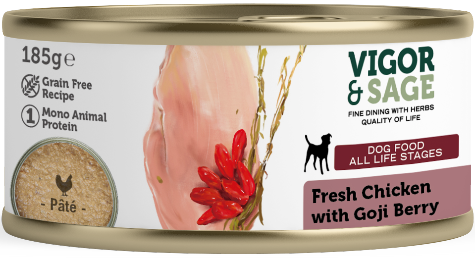 V&S DOG CHICKEN GOJI BERRY 185GR