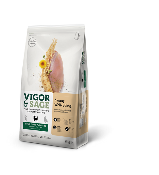 V&S DOG ADULT S WELLBNG GINSENG 6KG