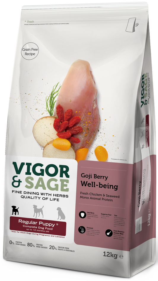 V&S PUP REG WELLBEING GOJIBERRY 12KG