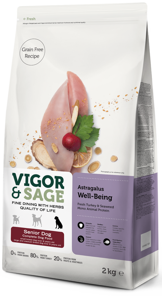 V&S DOG SENIOR WELLB ASTRAGALUS 2KG