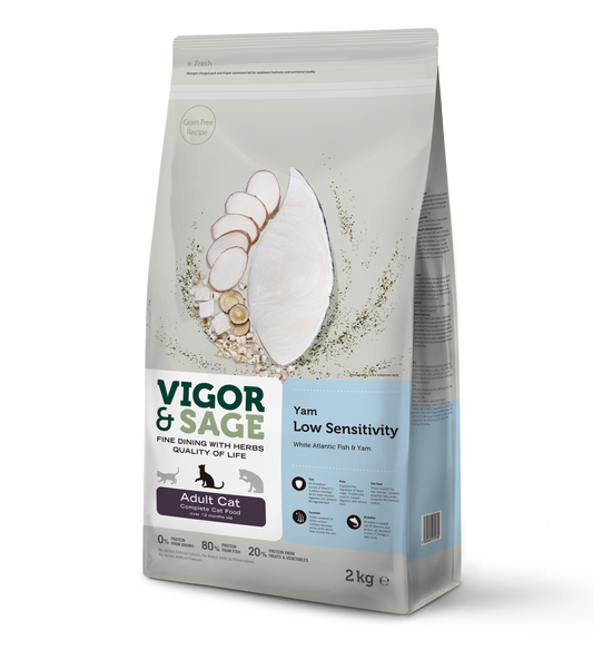 V&S CAT ADULT LOW SENSITIVE YAM 2KG