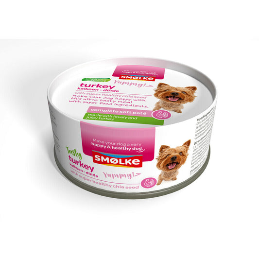 SMOLKE HOND SOFT PATÉ TURKEY 125GR