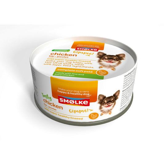 SMOLKE HOND SOFT PATÉ CHICKEN 125GR