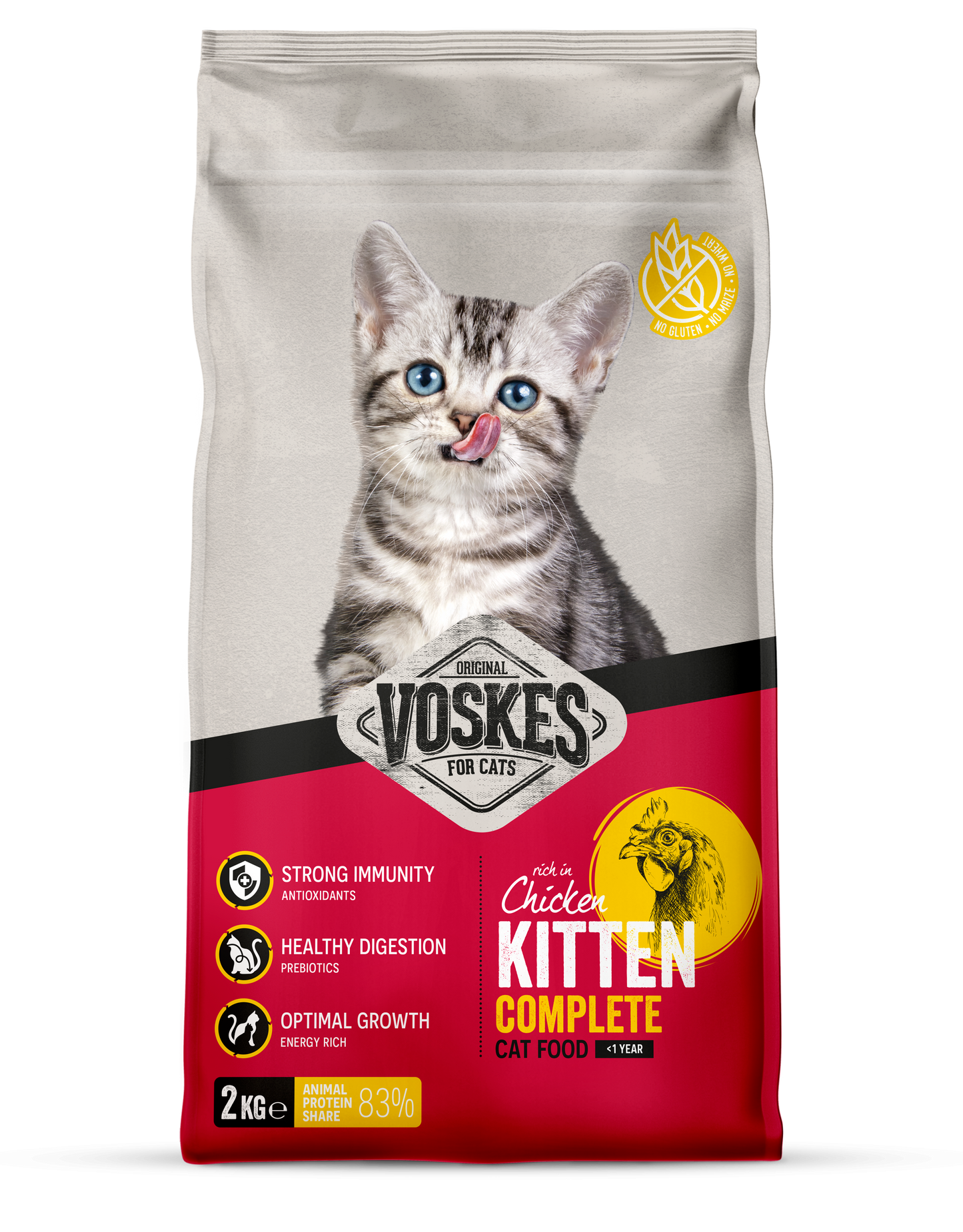 VOSKES BROK KITTEN KIP 2KG