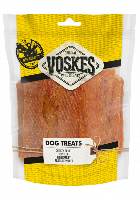 VOSKES KIPFILET STRIPS 400GR