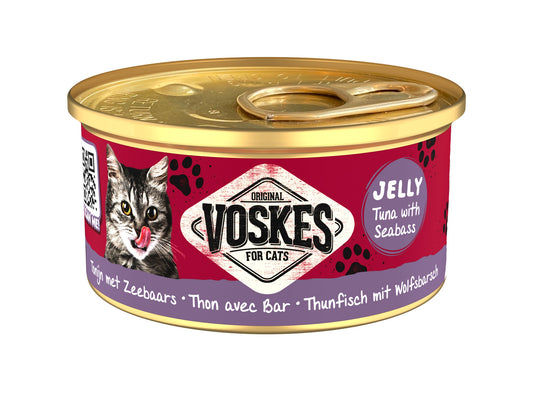 VOSKES GELEI TONIJN&ZEEBAARS 85GR