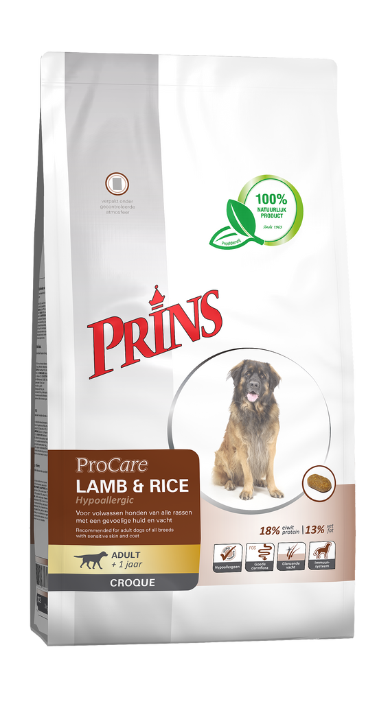 PRINS PC CROQUE LAMB&RICE HYPO 10KG